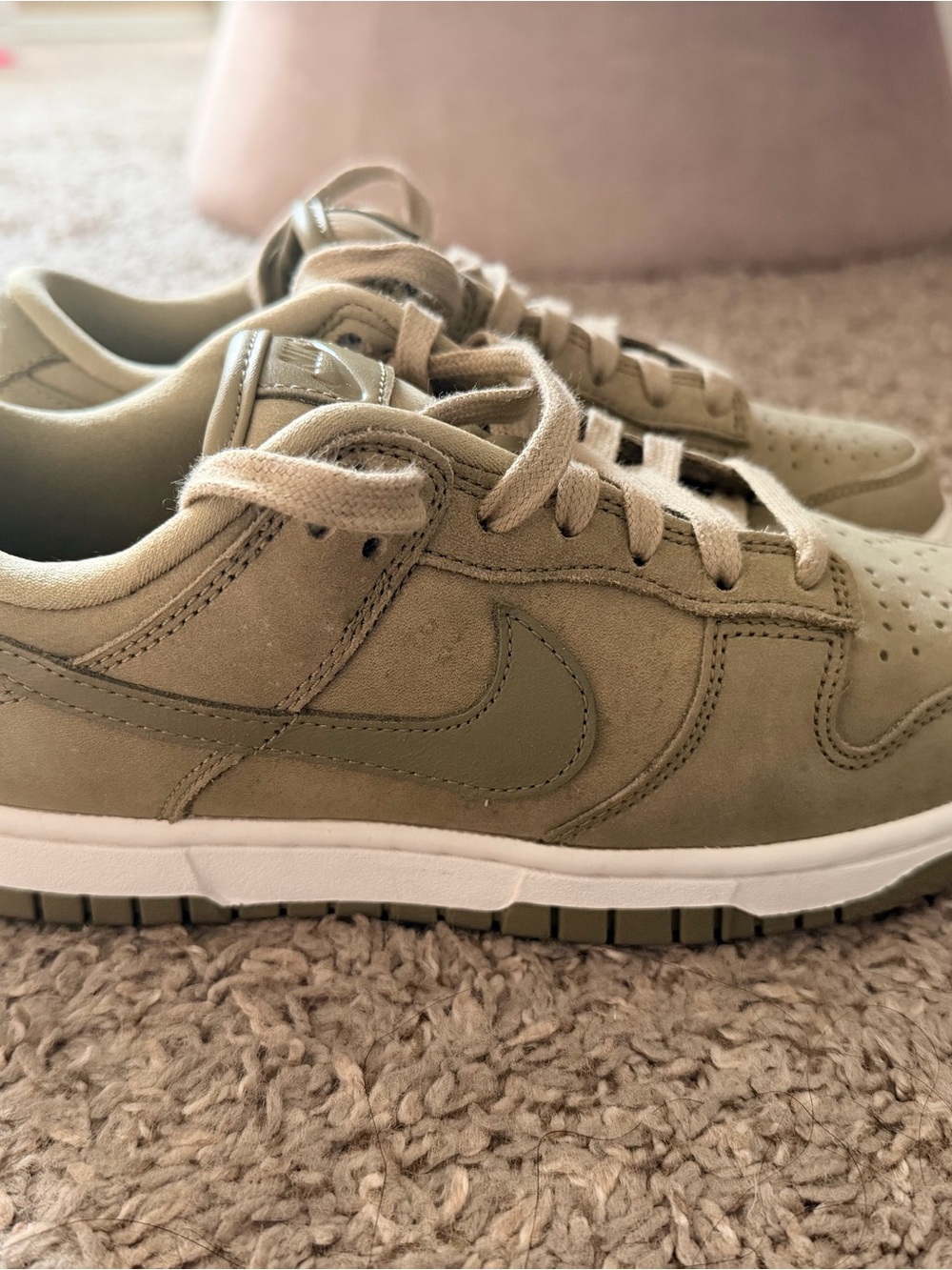Nike women Olive Green Low-Top Sneakers